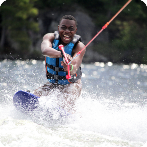 imo waterskiing at camp